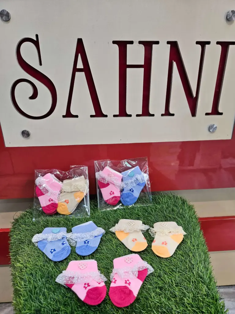 Girl kid cotton summer socks (0 to6months) (pink)