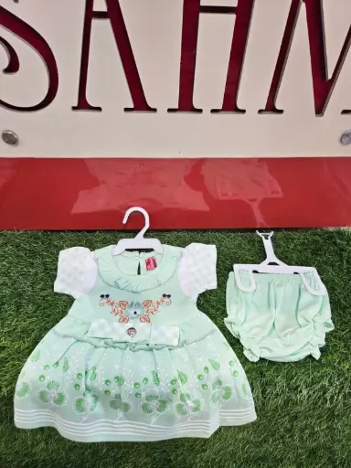 Frock with Bloomer 0 - 3months (Cotton Hosiery)