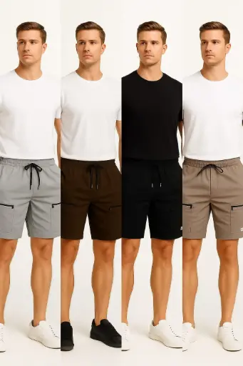 5 pocket Cargo Shorts Mens